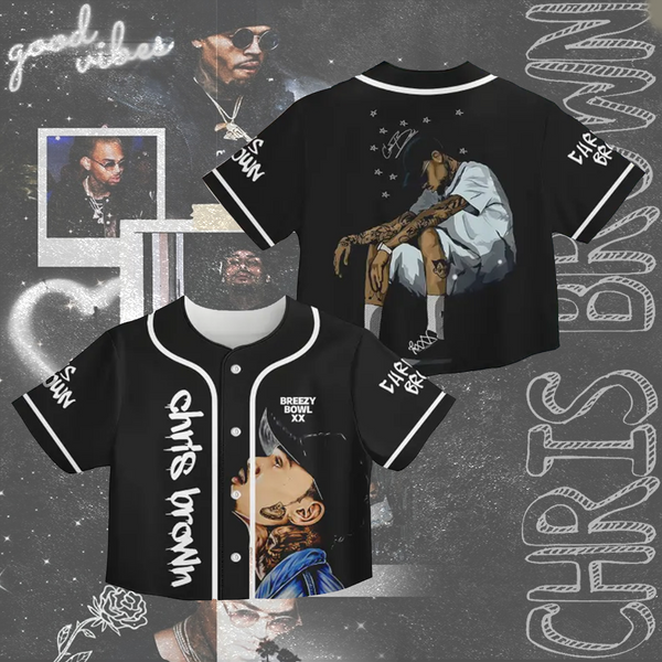 Chris Brown Tour Crop Top Jersey