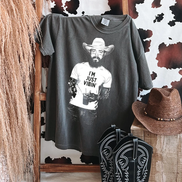 Camiseta retro con estampado de diálogo divertido 