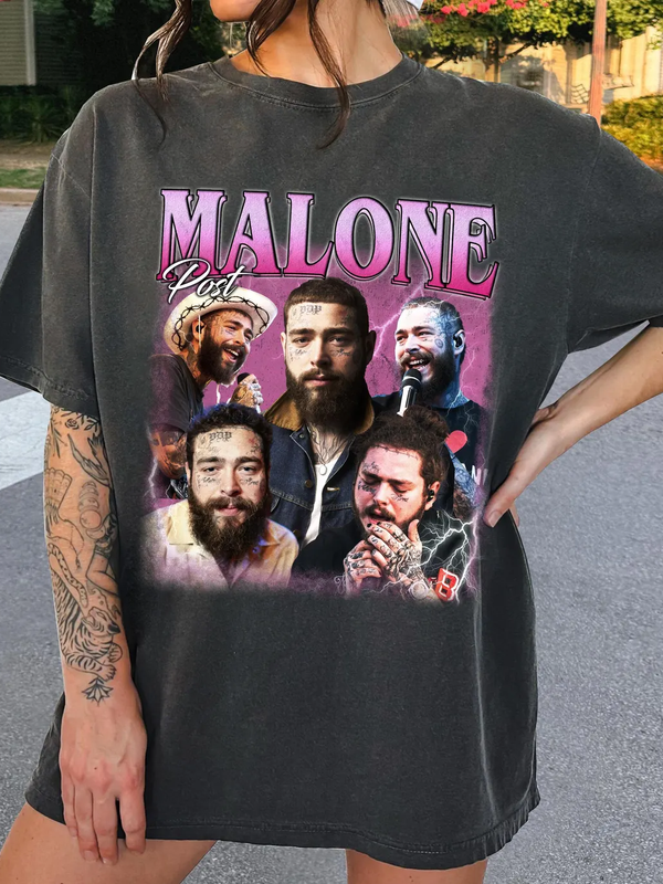 Camiseta retro con estampado de diálogo divertido 