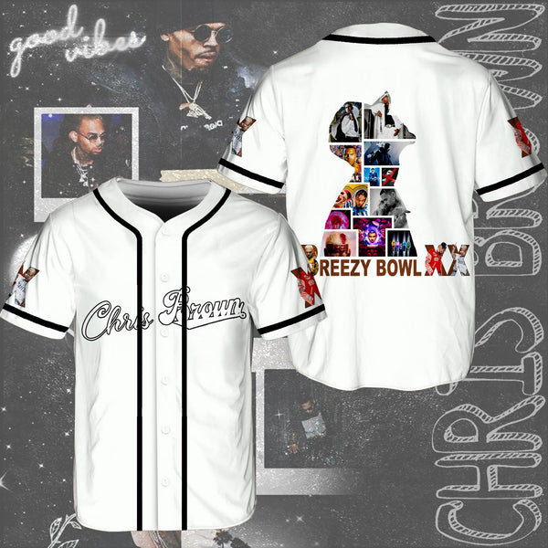 Chris Brown Concert Baseball Jersey