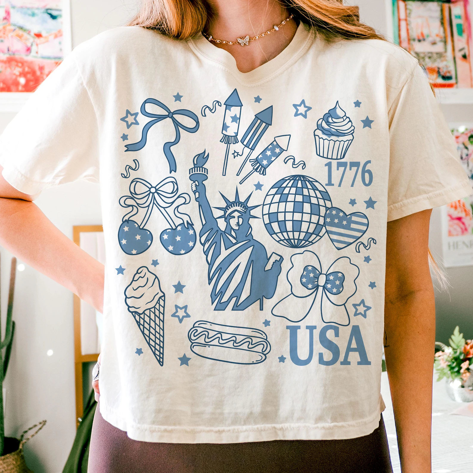 Retro America Coquette Tee