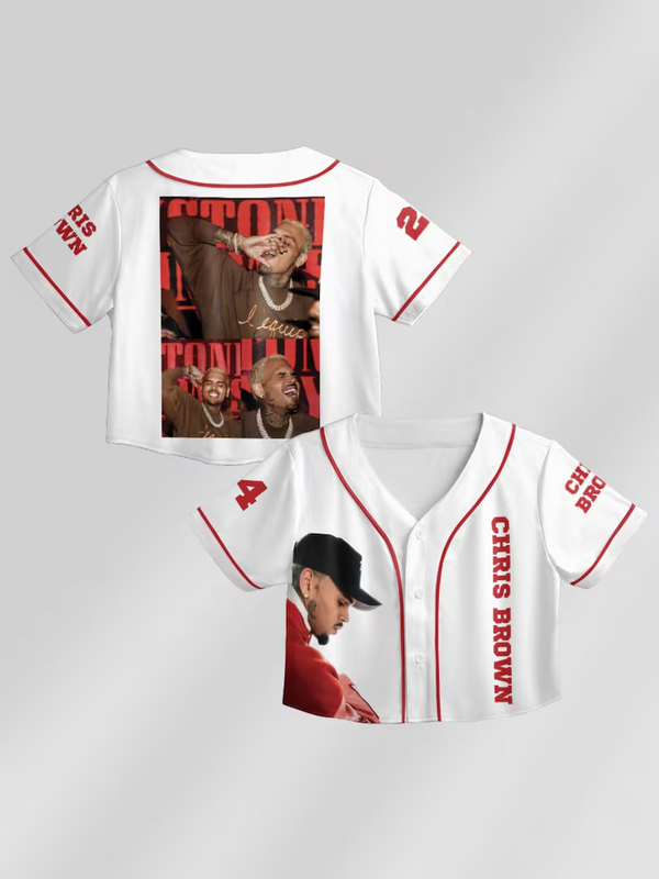 Chris Brown Tour Crop Top Jersey（01）