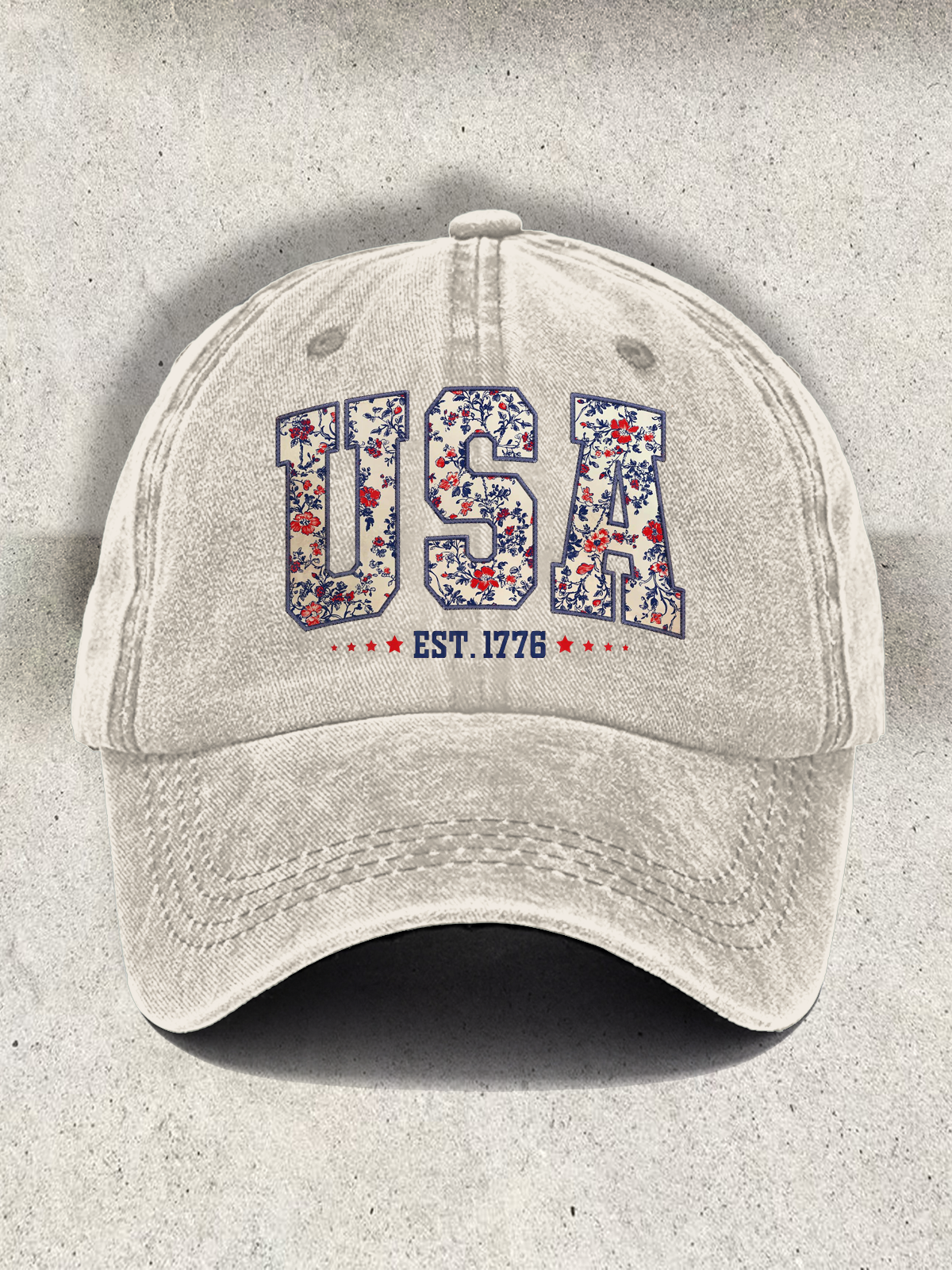 Gorra de béisbol con estampado sutil de pingüinos FDT