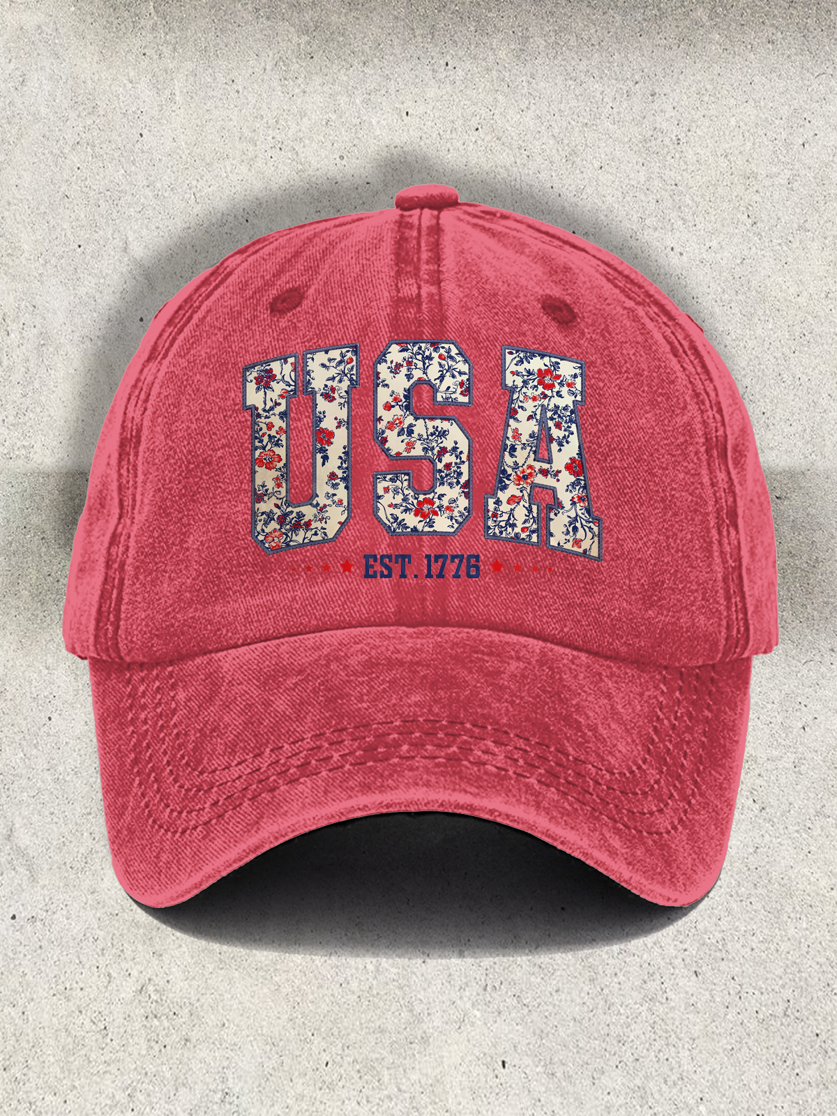 Gorra de béisbol con estampado sutil de pingüinos FDT