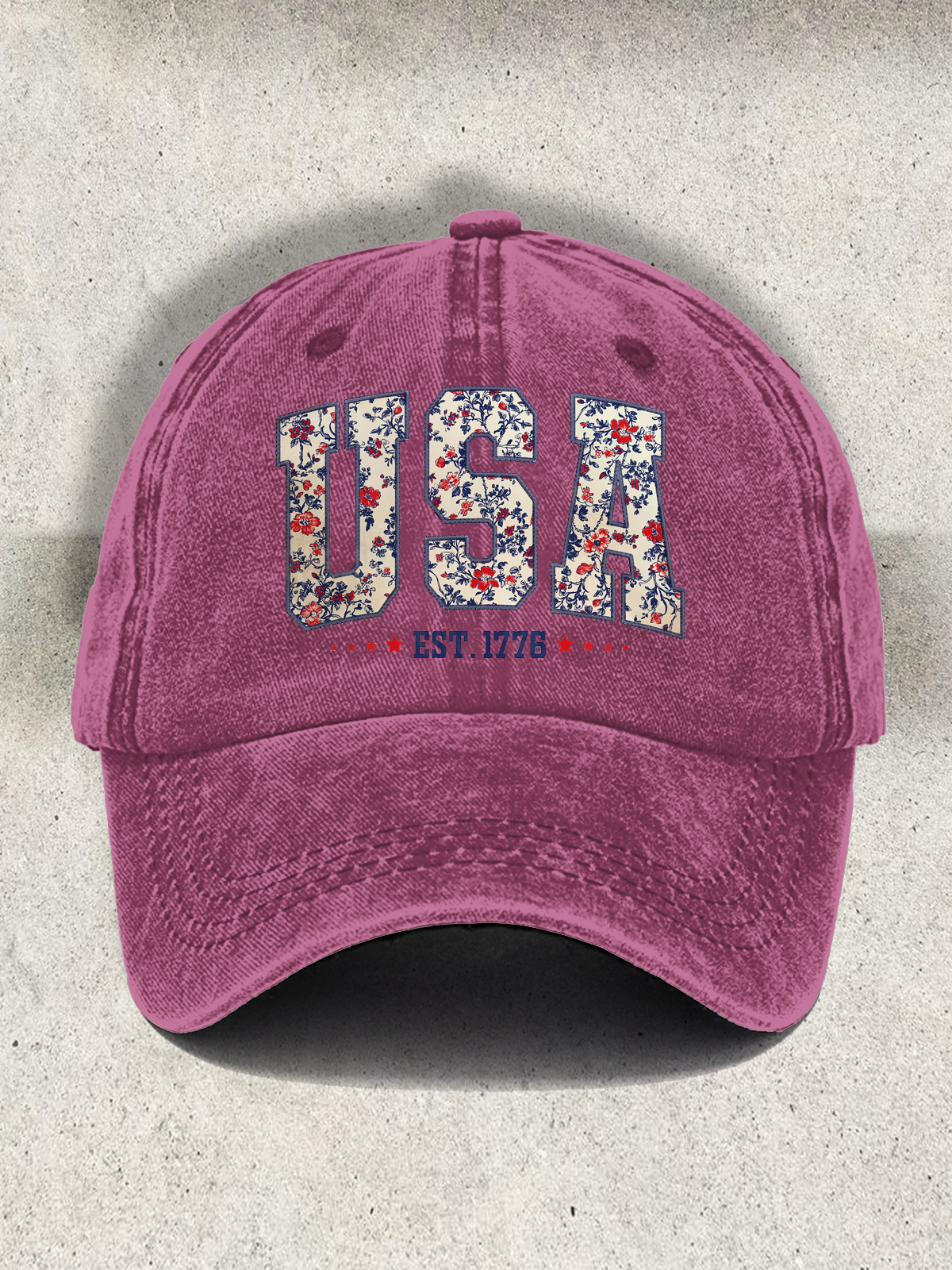 Gorra de béisbol con estampado sutil de pingüinos FDT