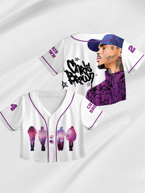 Chris Brown Tour Crop Top Jersey（02）