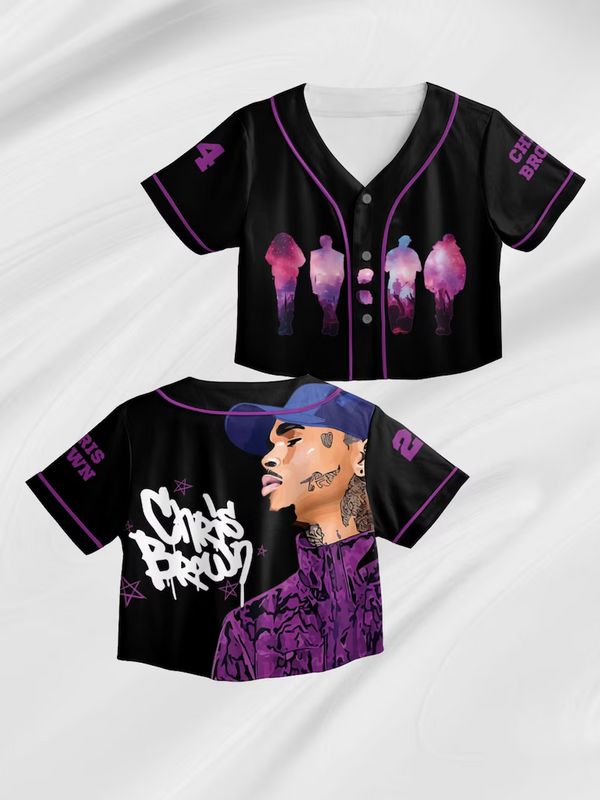 Chris Brown Tour Crop Top Jersey（03）