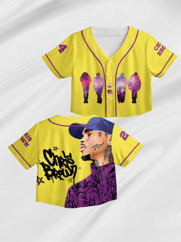 Chris Brown Tour Crop Top Jersey（04）