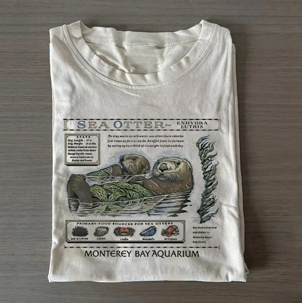 Sea Otters Monterey Bay Aquarium T-shirt
