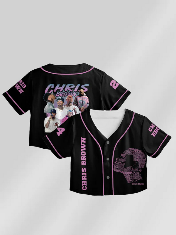 Chris Brown Tour Crop Top Jersey（05）