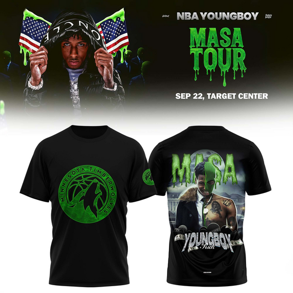Young Boy 2025 Masa Tour Shirt