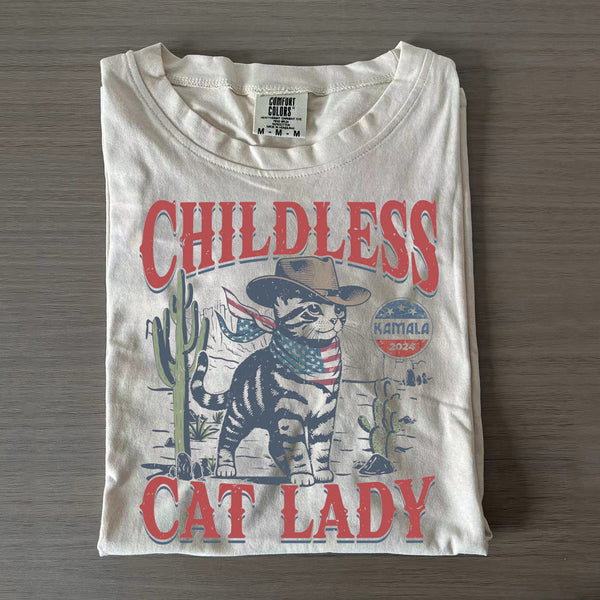 Childless Cat Lady Comfort Colors T-Shirt