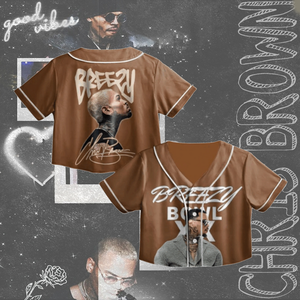 Chris Brown Tour Crop Top Jersey