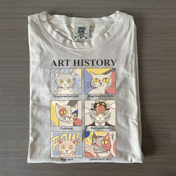 Cat Art History T-shirt