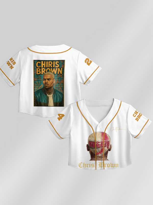 Chris Brown Tour Crop Top Jersey（08）