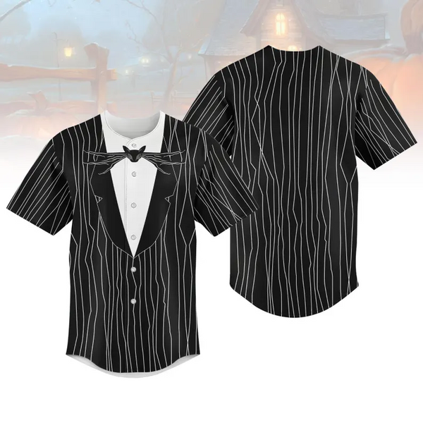 Jack Skellington Costume Baseball Jersey