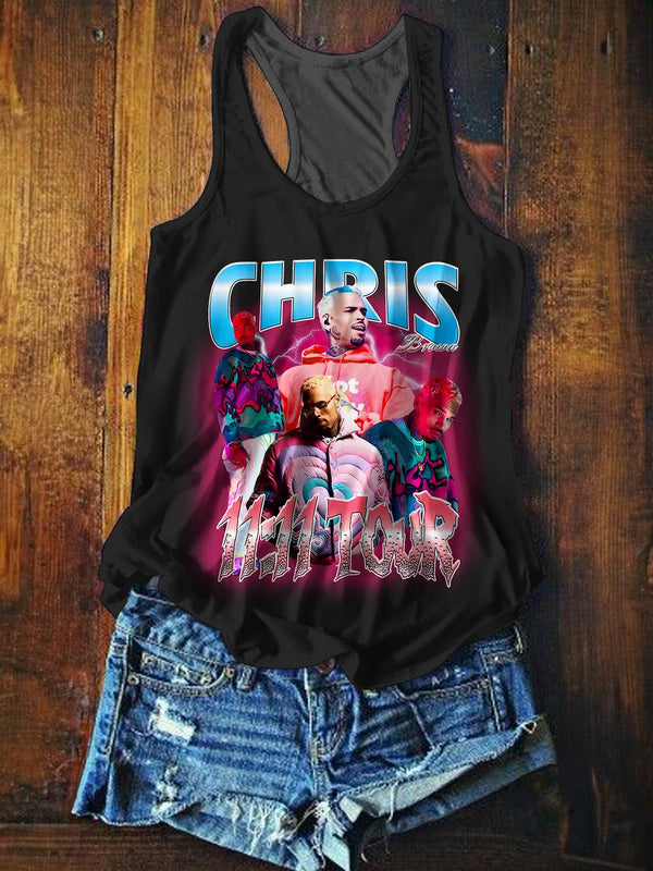 Breezy Bowl XX Tour 2025 Printed Casual Tank Top