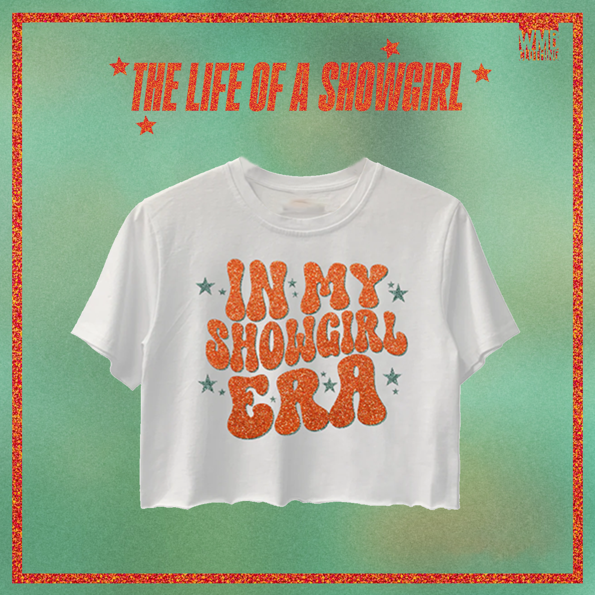The Life Of A Showgirl Printed Umbilized T-shirt（04）