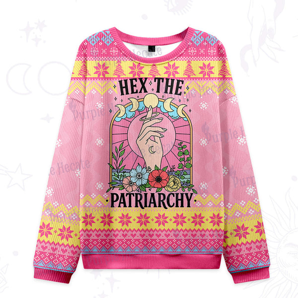 Purplehecate Hex The Patriarchy Ugly Christmas Sweatshirts