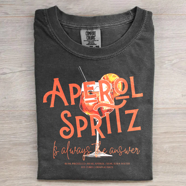 Aperol Spritz is Always The Answer Retro T-Shirt