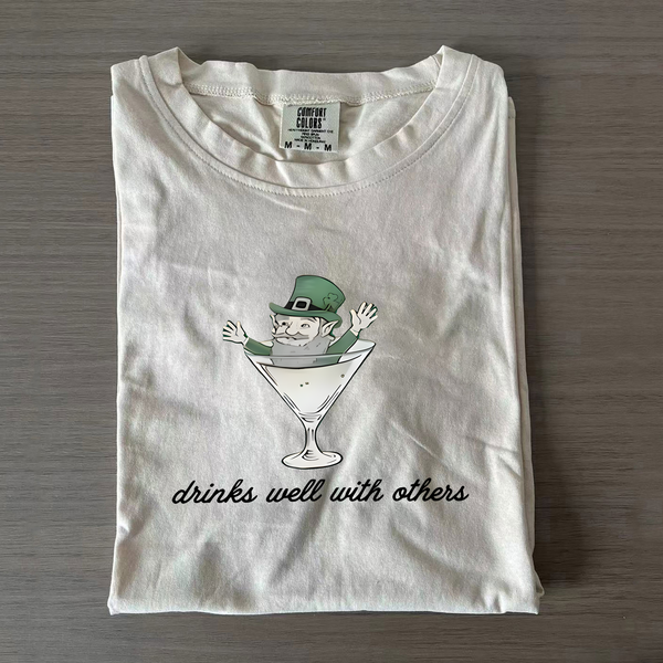 Drinks Well With Others St Patrick's Shirt