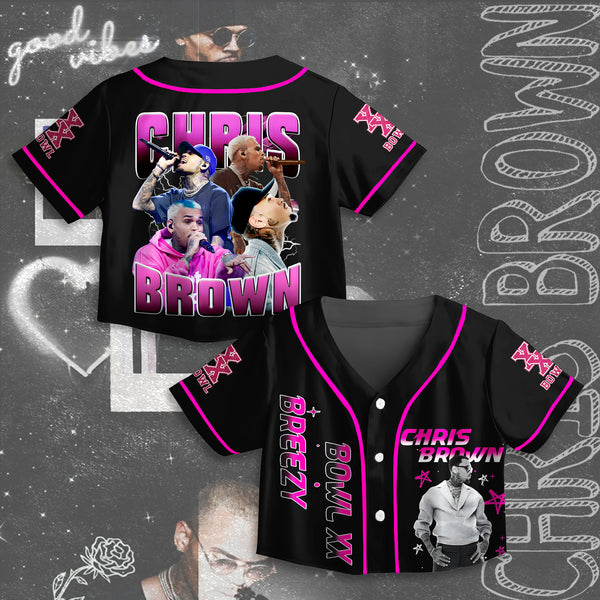 Chris Brown Tour Crop Top Jersey
