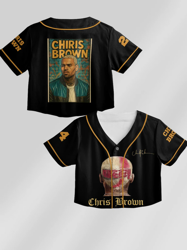 Chris Brown Tour Crop Top Jersey（10）