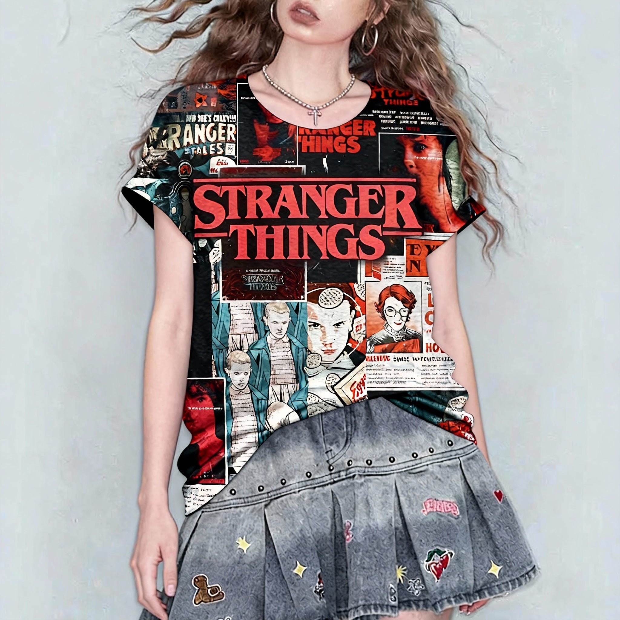 Stranger Things Crew Neck T-shirt