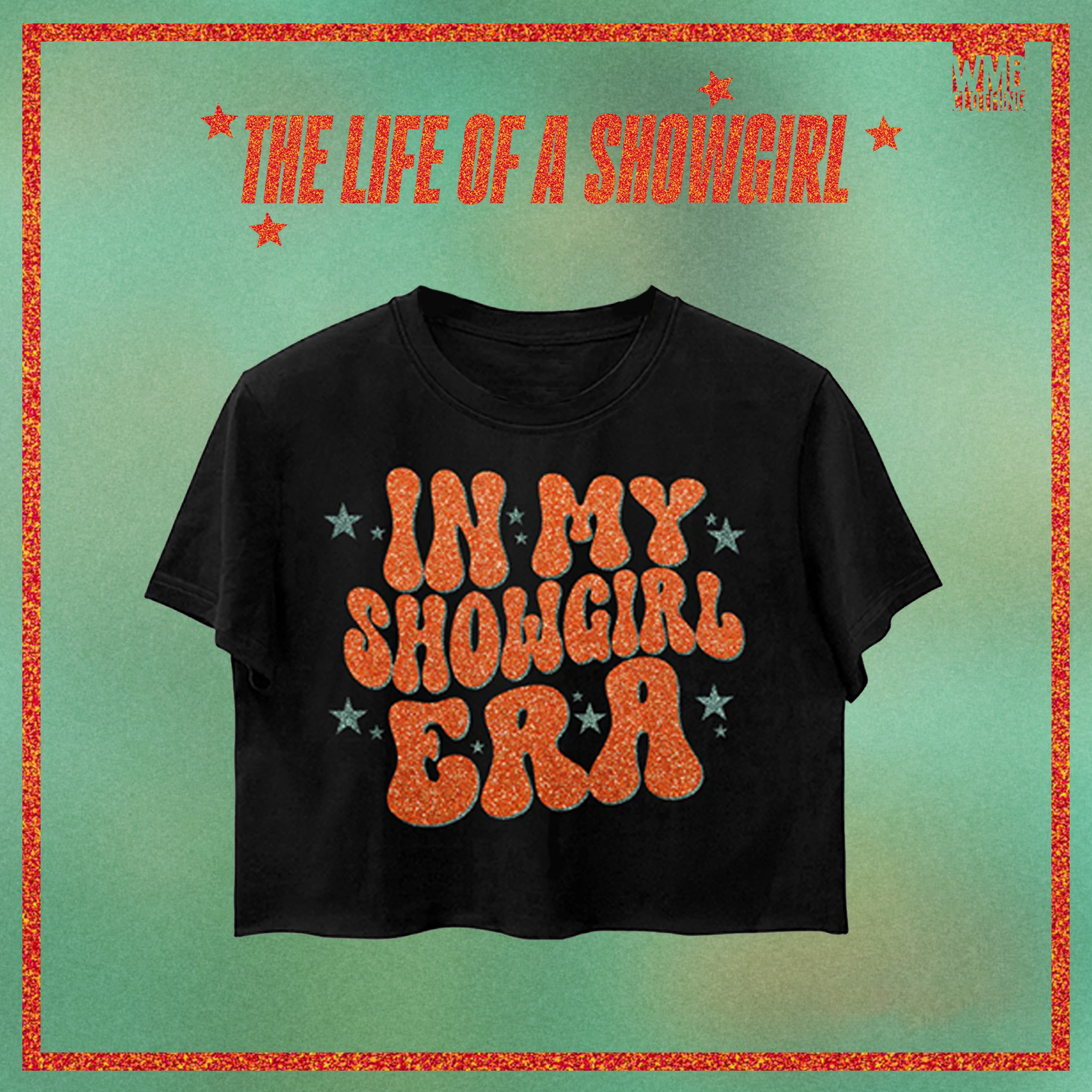 The Life Of A Showgirl Printed Umbilized T-shirt（04）