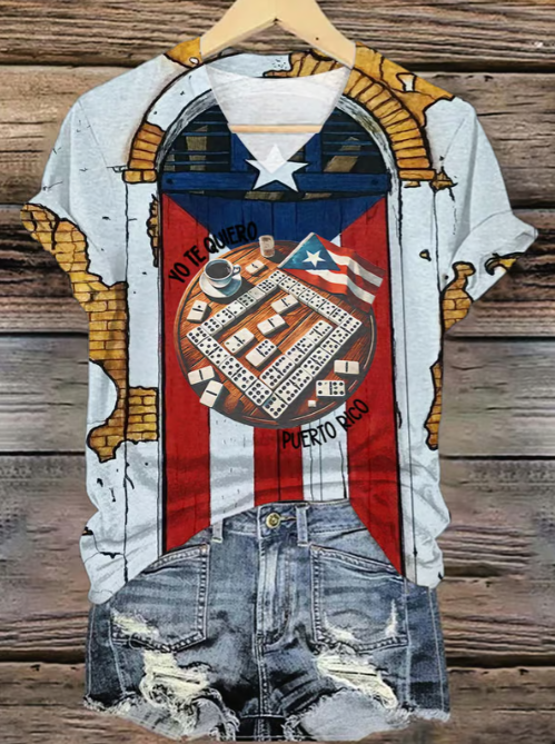 Puerto Rico V-neck T-Shirt