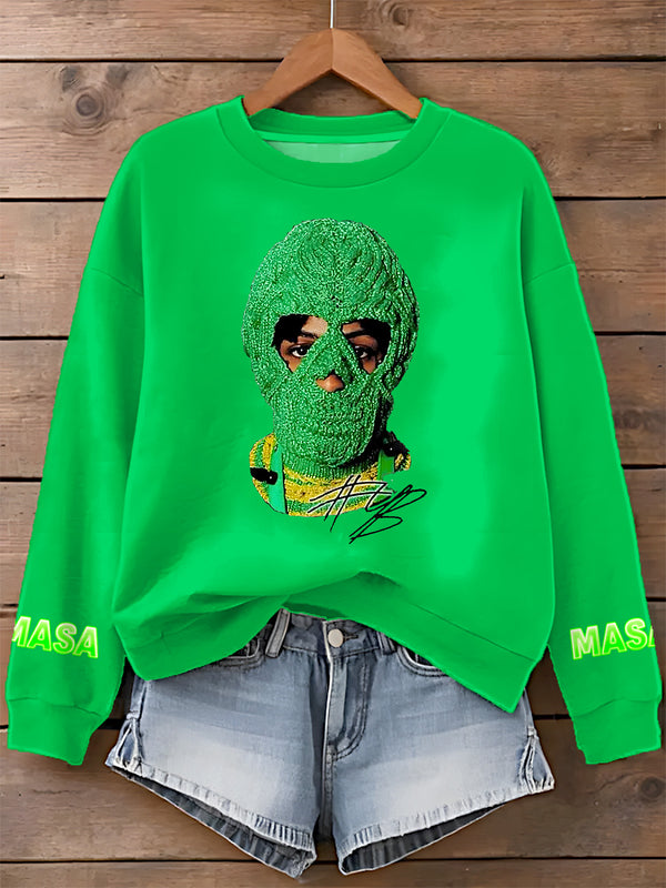 Young Boy Masa Tour 2025 Printed Long Sleeve Casual Top