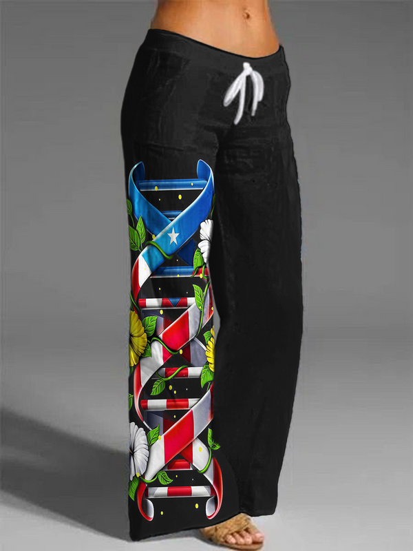Puerto Rico Women's Printed Casual Pants（01）