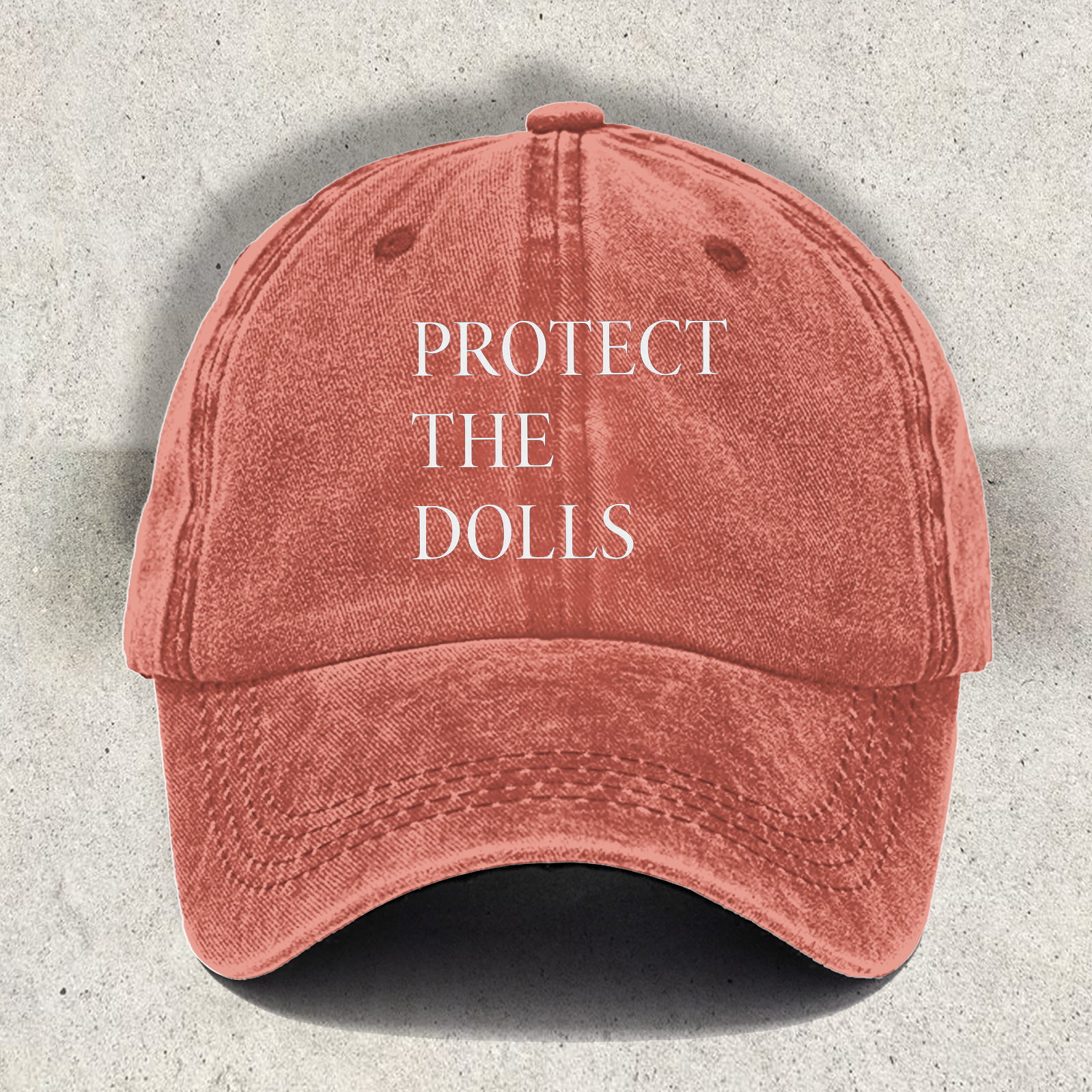 Protect The Dolls Printed Baseball Cap