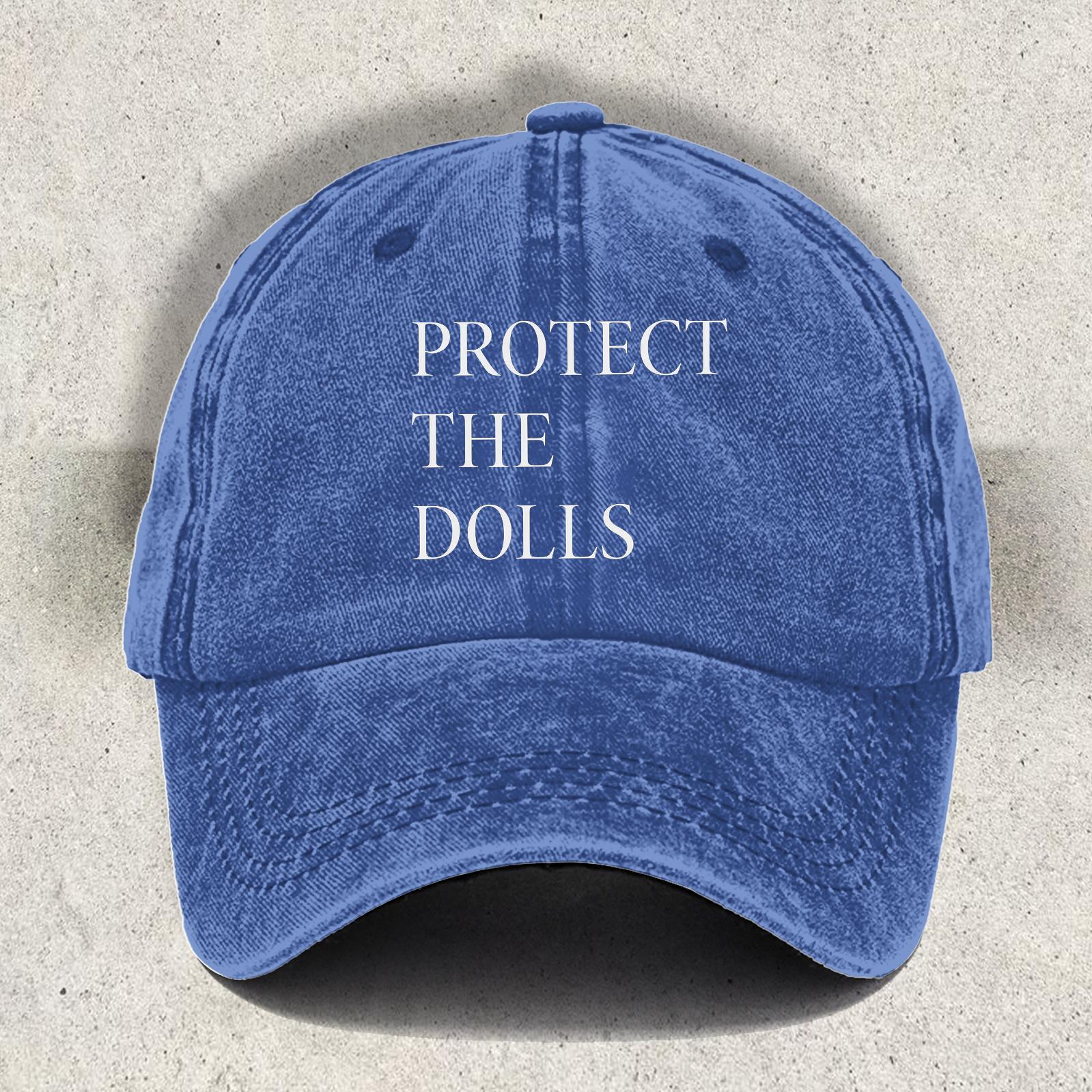 Protect The Dolls Printed Baseball Cap