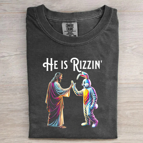 He is Rizzin Jesus Easter Day Vintage Tee