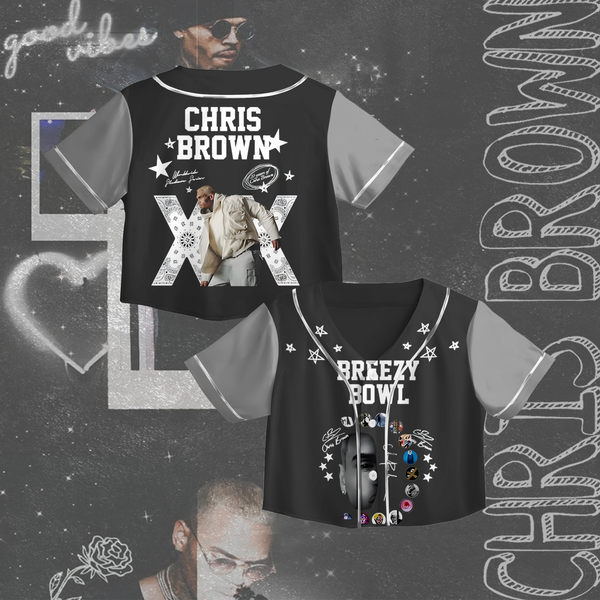 Chris Brown Tour Crop Top Jersey
