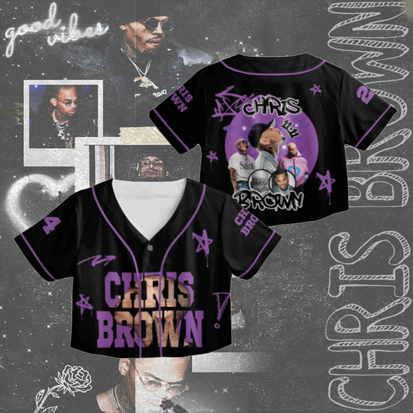 Chris Brown Tour Crop Top Jersey