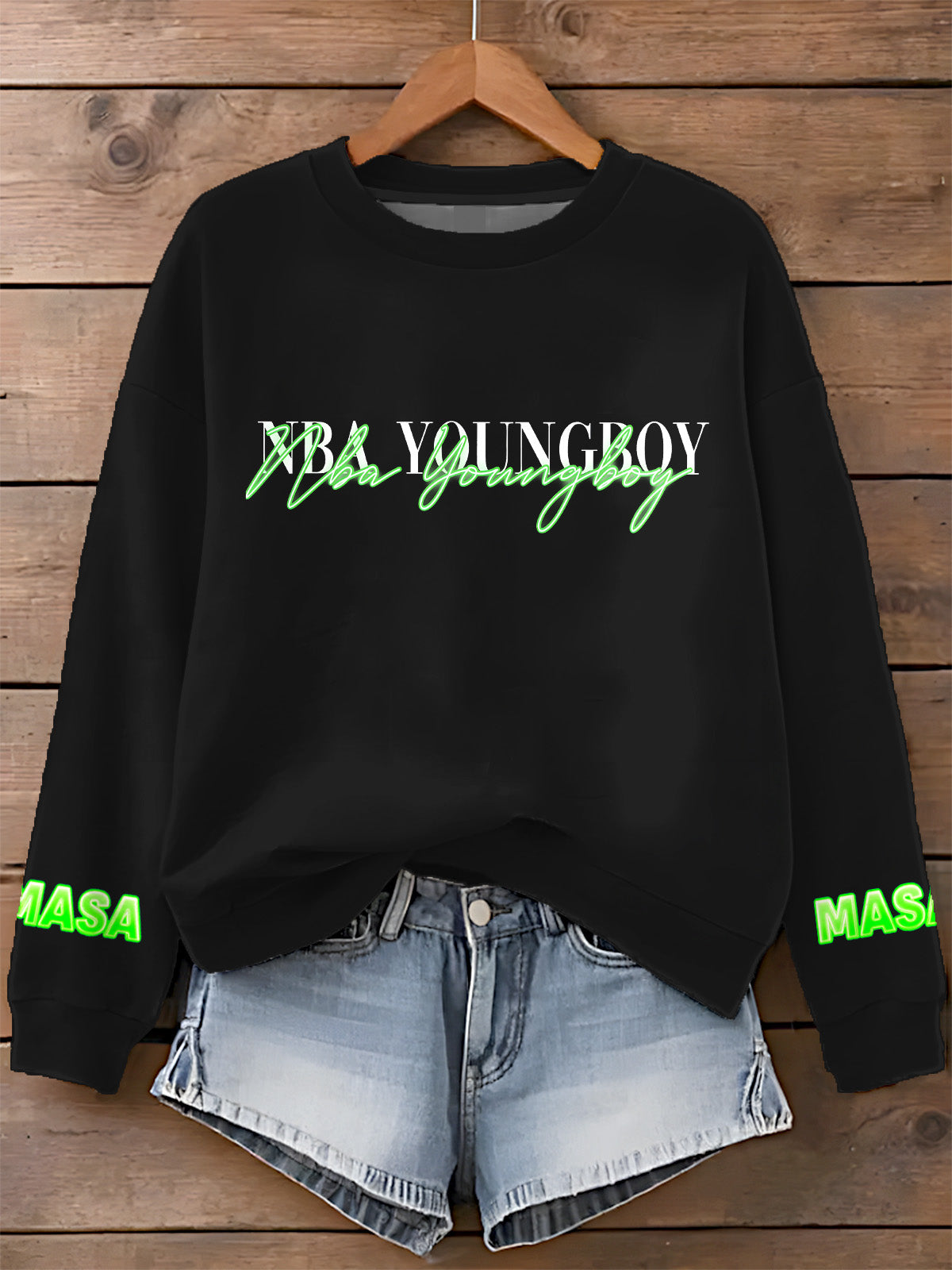Young Boy Masa Tour 2025 Printed Long Sleeve Casual Top