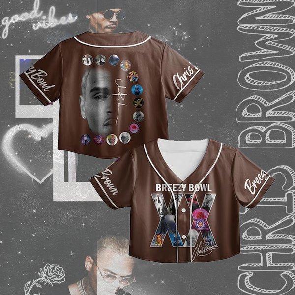 Chris Brown Tour Crop Top Jersey（15）