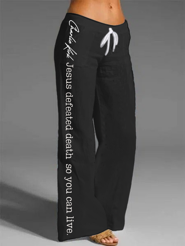 Charlie Kirk Printed Casual Pants