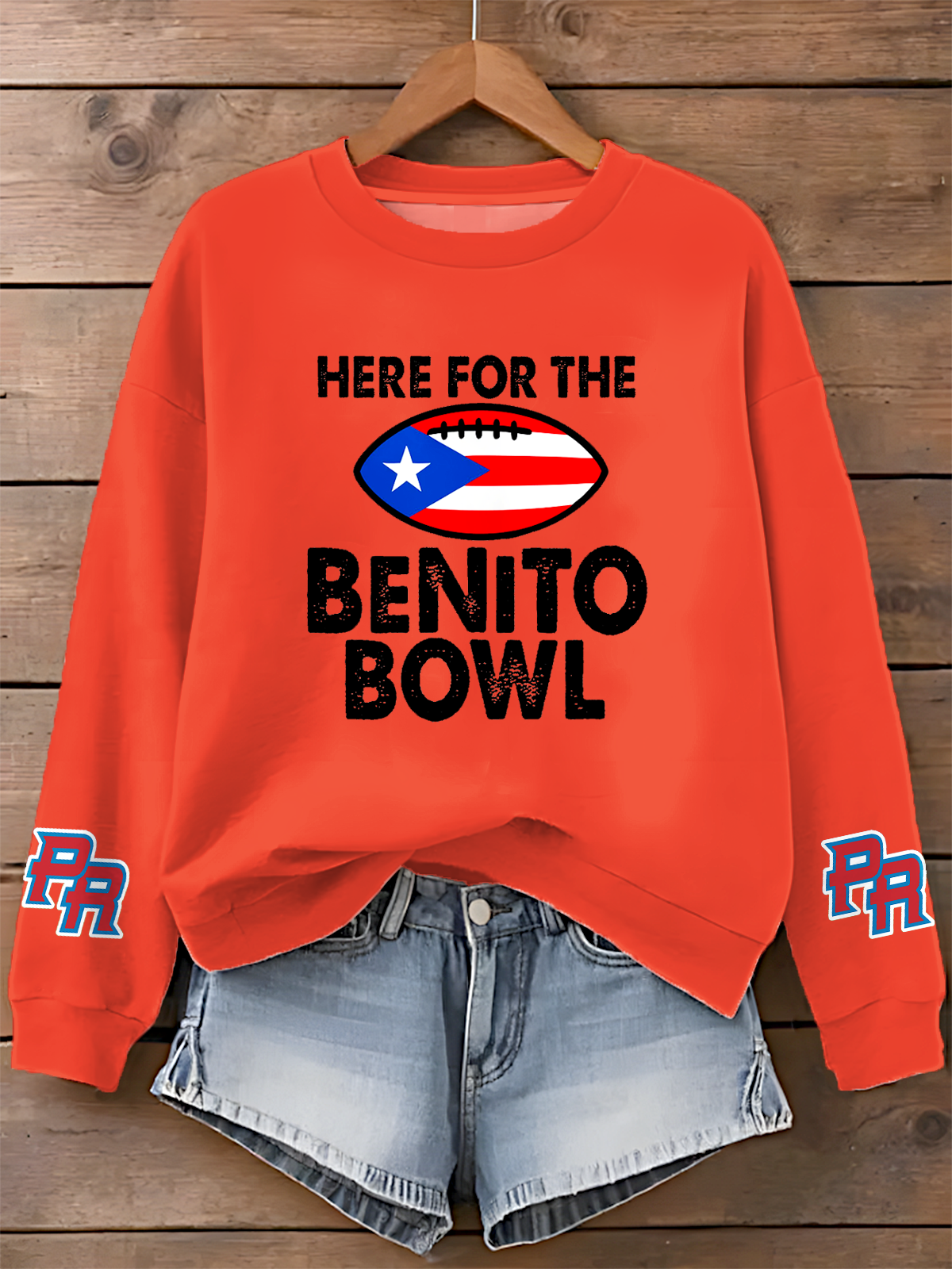 Puerto Rico Singer Benito Bowl Printed Sweatshirt（03）