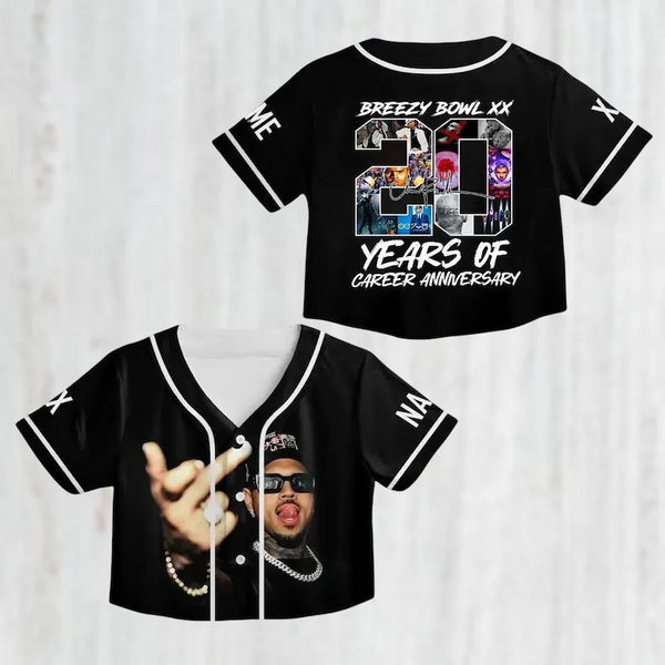 Chris Brown Tour Crop Top Jersey（13）
