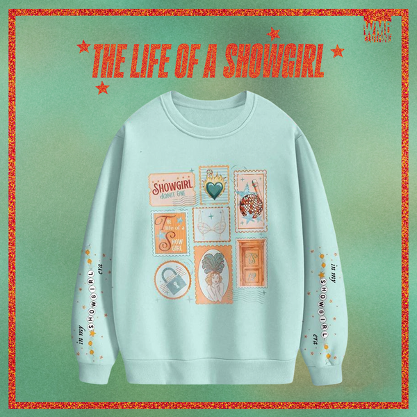 The Life of a Showgirl Printed Long Sleeve Casual Top（02）