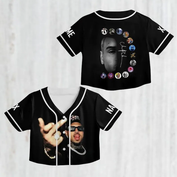 Chris Brown Tour Crop Top Jersey（14）