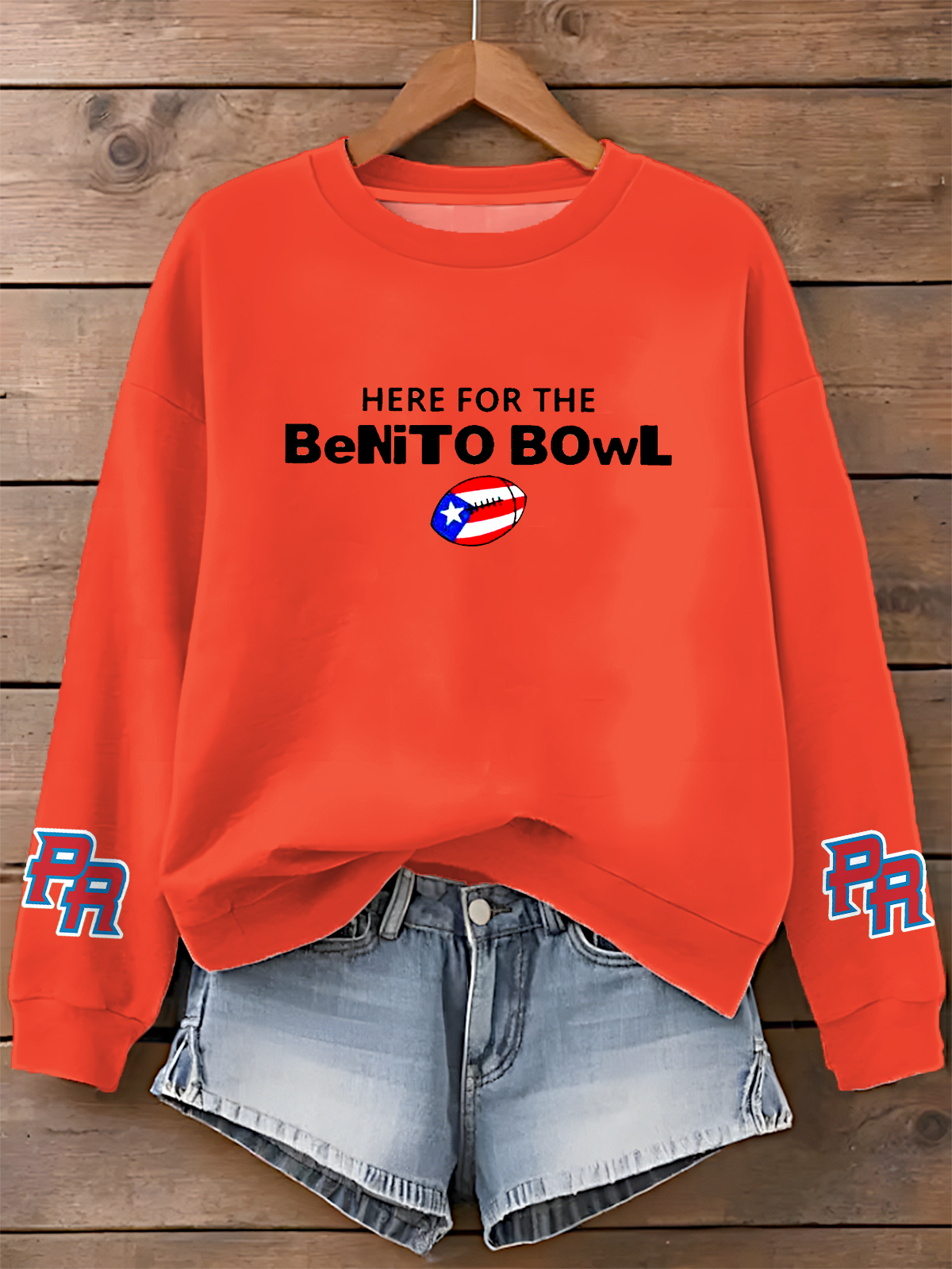 Puerto Rico Singer Benito Bowl Printed Sweatshirt（04）