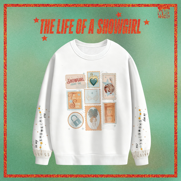 The Life of a Showgirl Printed Long Sleeve Casual Top（03）