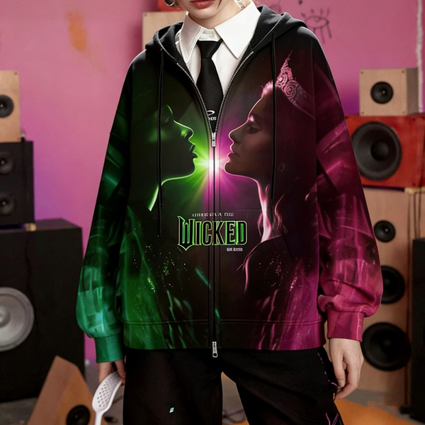 Wicked Zippered Sweatshirt Jacket