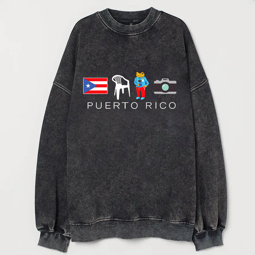 Debi Tirar Mas Fotos Bunny PuerTo Rico Retro Tee/Sweatshirt