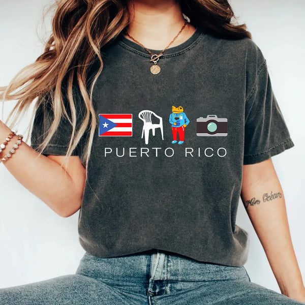 Debi Tirar Mas Fotos Bunny PuerTo Rico Retro Tee/Sweatshirt