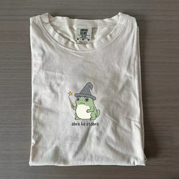 Funny Cute Frog Wizard T-shirt